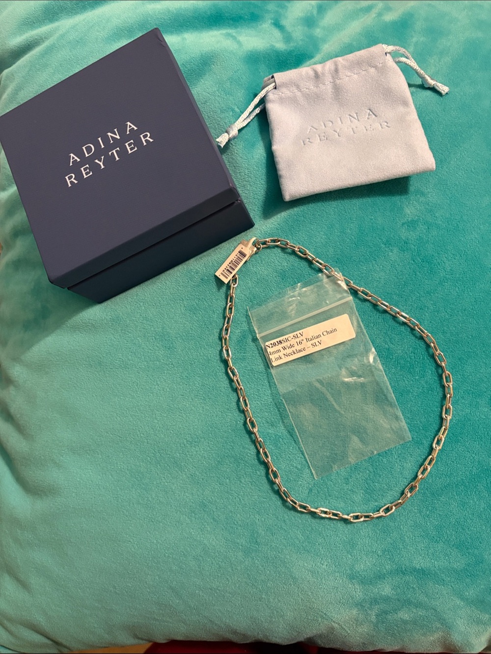 Adina Reyter Silver Paperclip Chain Necklace